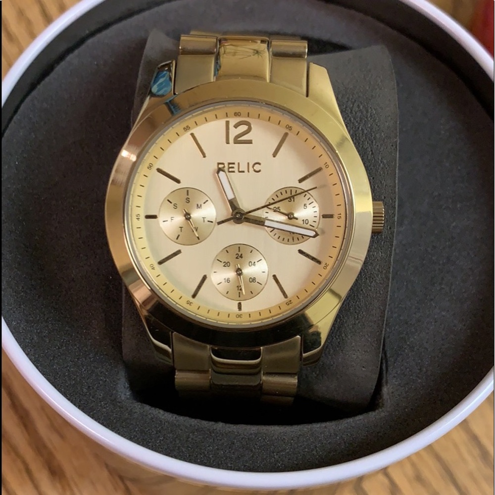 Relic Gold Watch